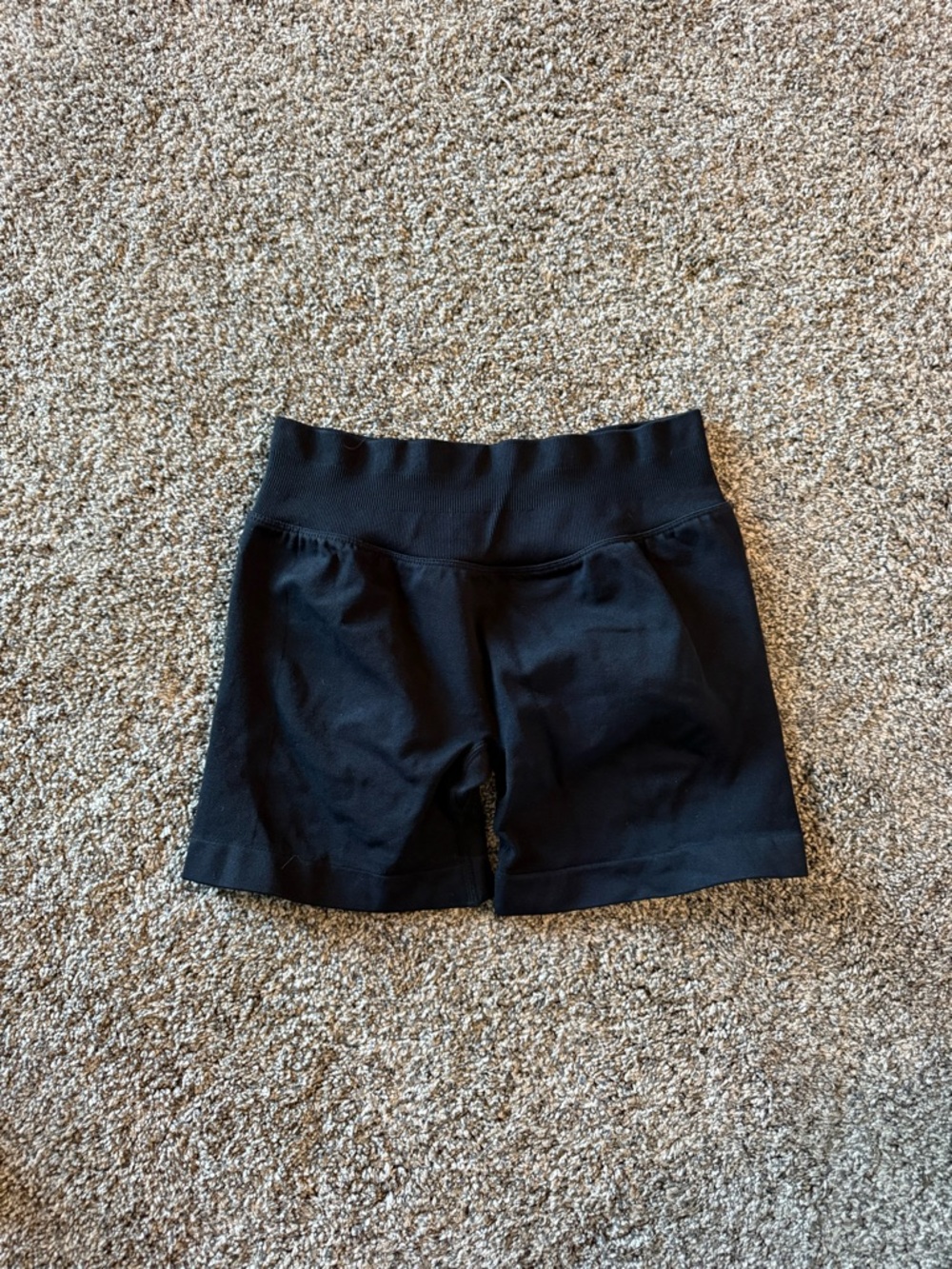 High-Rise Black Women’s Active Shorts